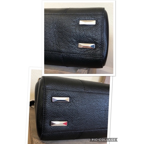 Rebecca Minkoff Saffiano Leather Amorous Shoulder Hand Bag Black - Picture 6 of 8